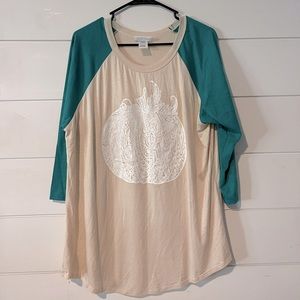 Boutique Fall pumpkin shirt size XL